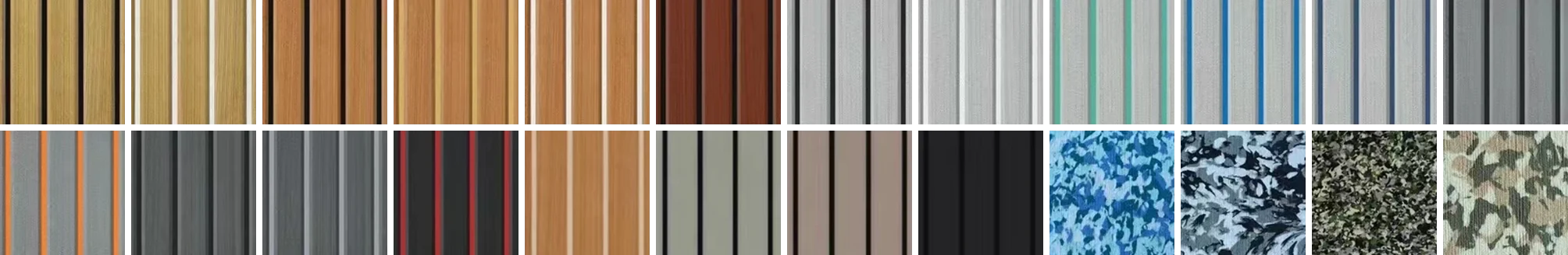 Le 24 tinte del pagliolo effetto teak, dal catalogo serie NAVY