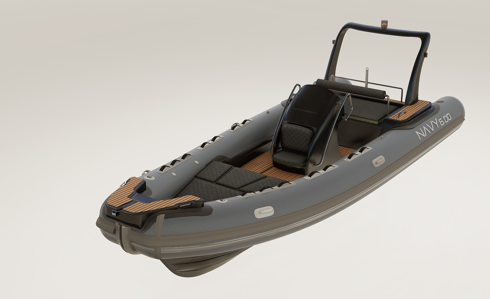 NAVY 6.00, variante con tubolari grigi, console, roll-bar e cuscineria neri